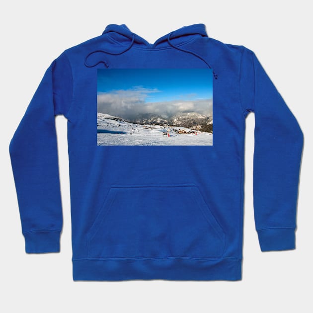 Courchevel 1850 3 Valleys French Alps France Hoodie by AndyEvansPhotos